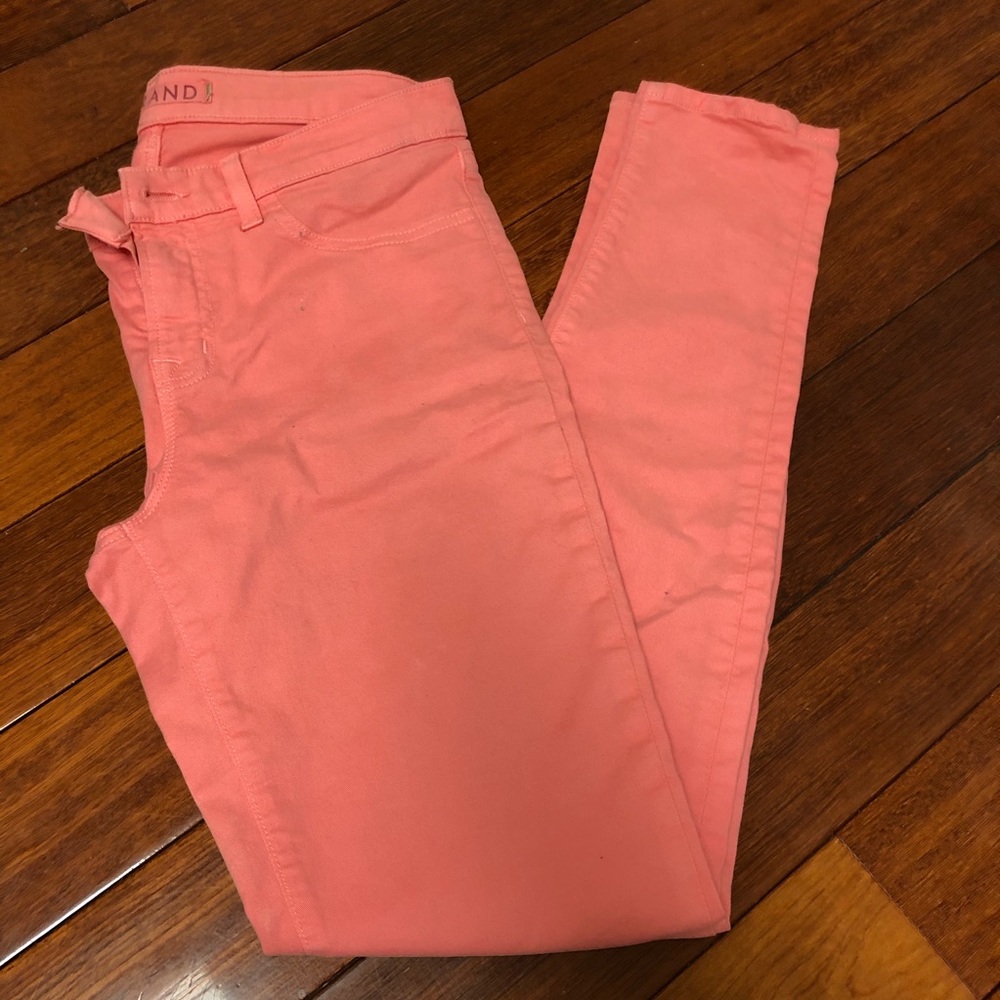 J Brand Coral Skinny Pants